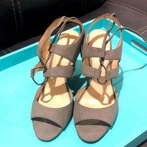 Calvin Klein Gray Wedges Shoes